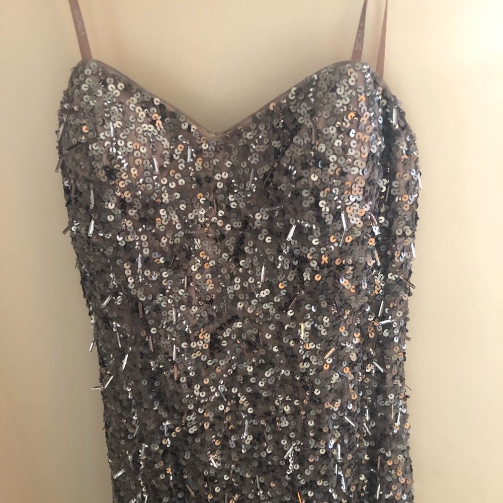Scala Strapless Sequin Dress